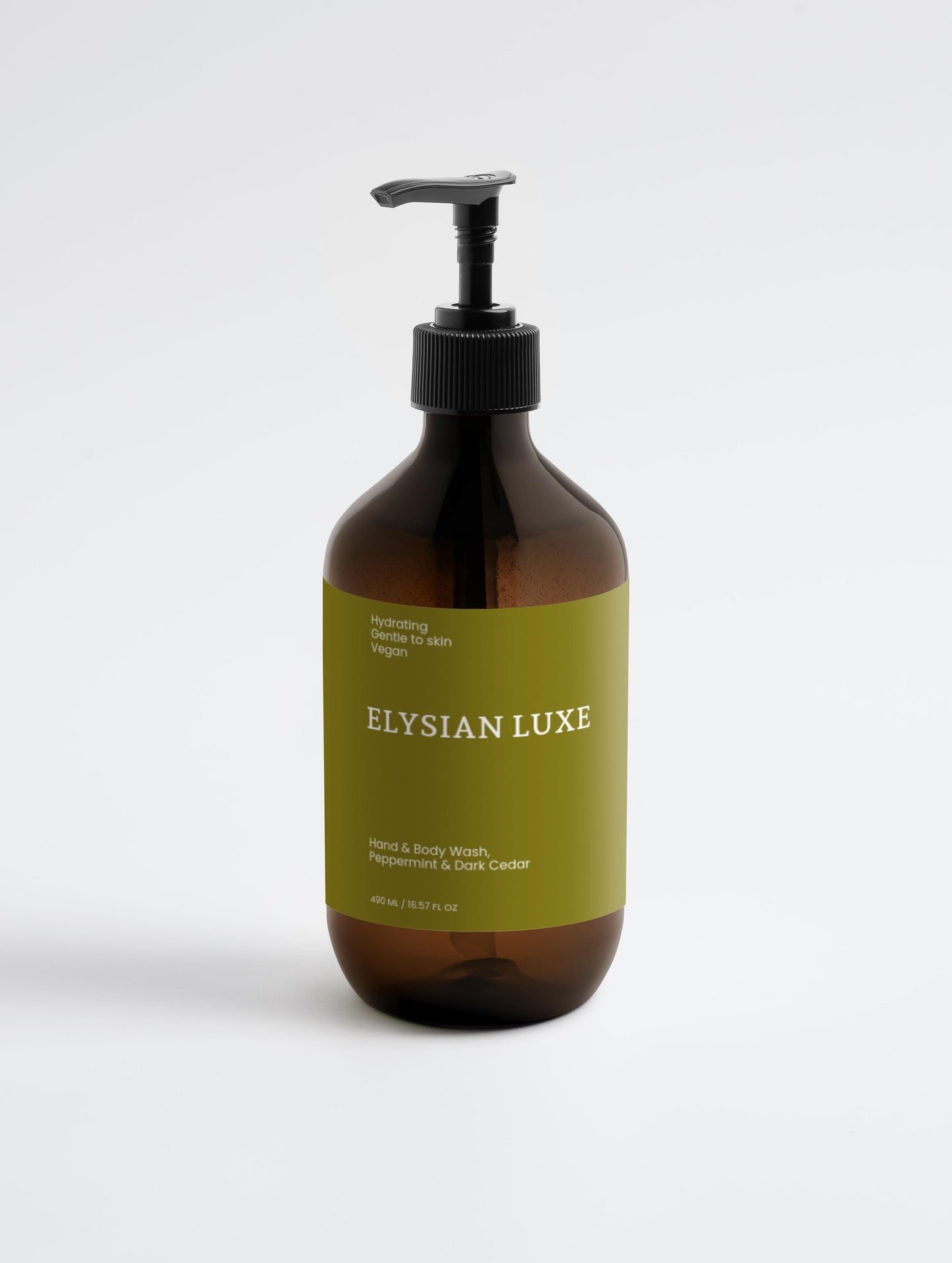Hand & Body Wash, Peppermint & Dark Cedar