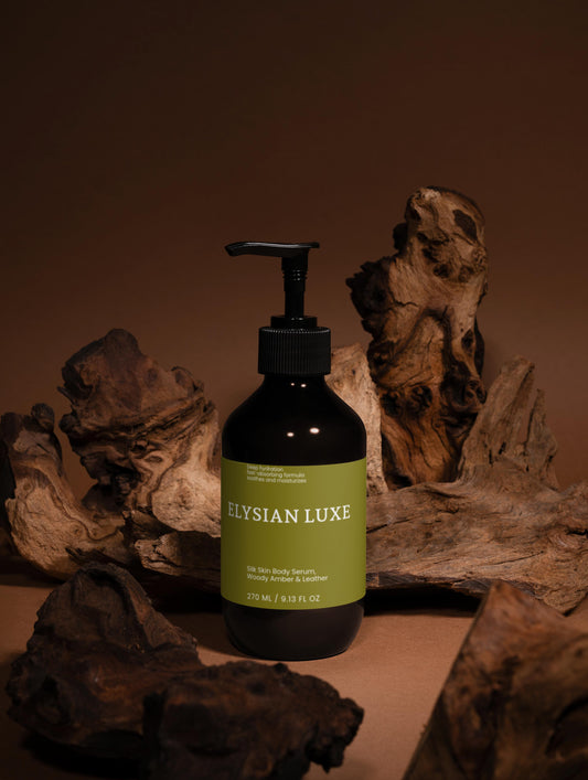 Silk Skin Body Serum, Woody Amber & Leather